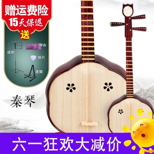 厂家直销乐器教学练习民族弹拨专业演奏三弦梅花秦琴准手工制作