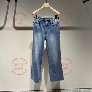 速发 专柜正品LESS女装 2025秋季 百搭休闲牛仔裤 2P9E17970-1395
