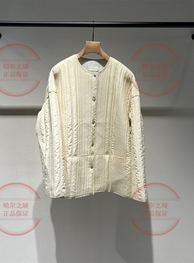 国内正品代购商场同款LESS2025年冬新款 桑蚕丝薄款棉衣2P0B17310