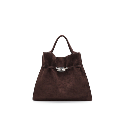 2025秋冬高级感小众设计手提腋下托特包2703深咖色