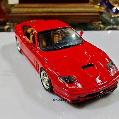 意大利产Bburago Ferrari550Maranello法拉利合金仿真车模1996年