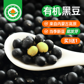 有机黑豆绿心芯非转基因大豆可发豆芽打豆浆专用五谷杂粮醋泡黑豆