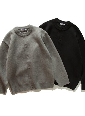 RUIIENRS x ORIGTEEN 2025 AW 冬季新款复古做旧圆领百搭毛衣M009