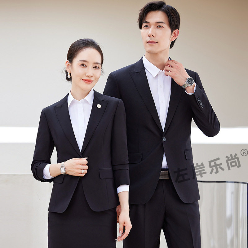 高端黑色商务藏青色西服套装男士西装套裤正装工作服2026年秋季