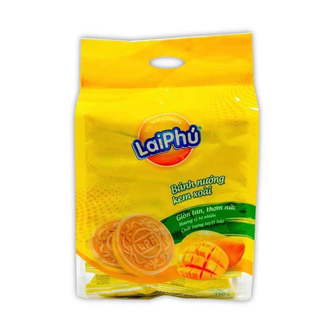 越南进口来福多味饼干Laiphu榴莲法式夹心办公网红零食特产小包装