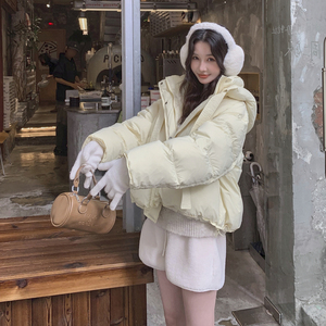 新款帽子两用可当包设计感短款羽绒服21C119-1617-P295-K439图片