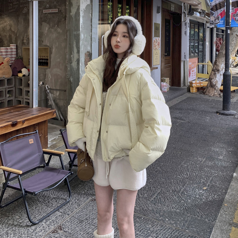新款帽子两用可当包设计感短款羽绒服21C119-1617-P295-K439图片