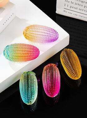 琉璃文玩苞谷苞米家居手把装件饰乔迁开业公司送礼黄水晶玉米摆件