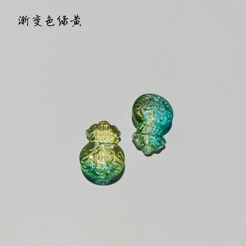 黄水晶小福袋摆件琉璃钱袋配件存钱储蓄罐开业乔迁礼品招财