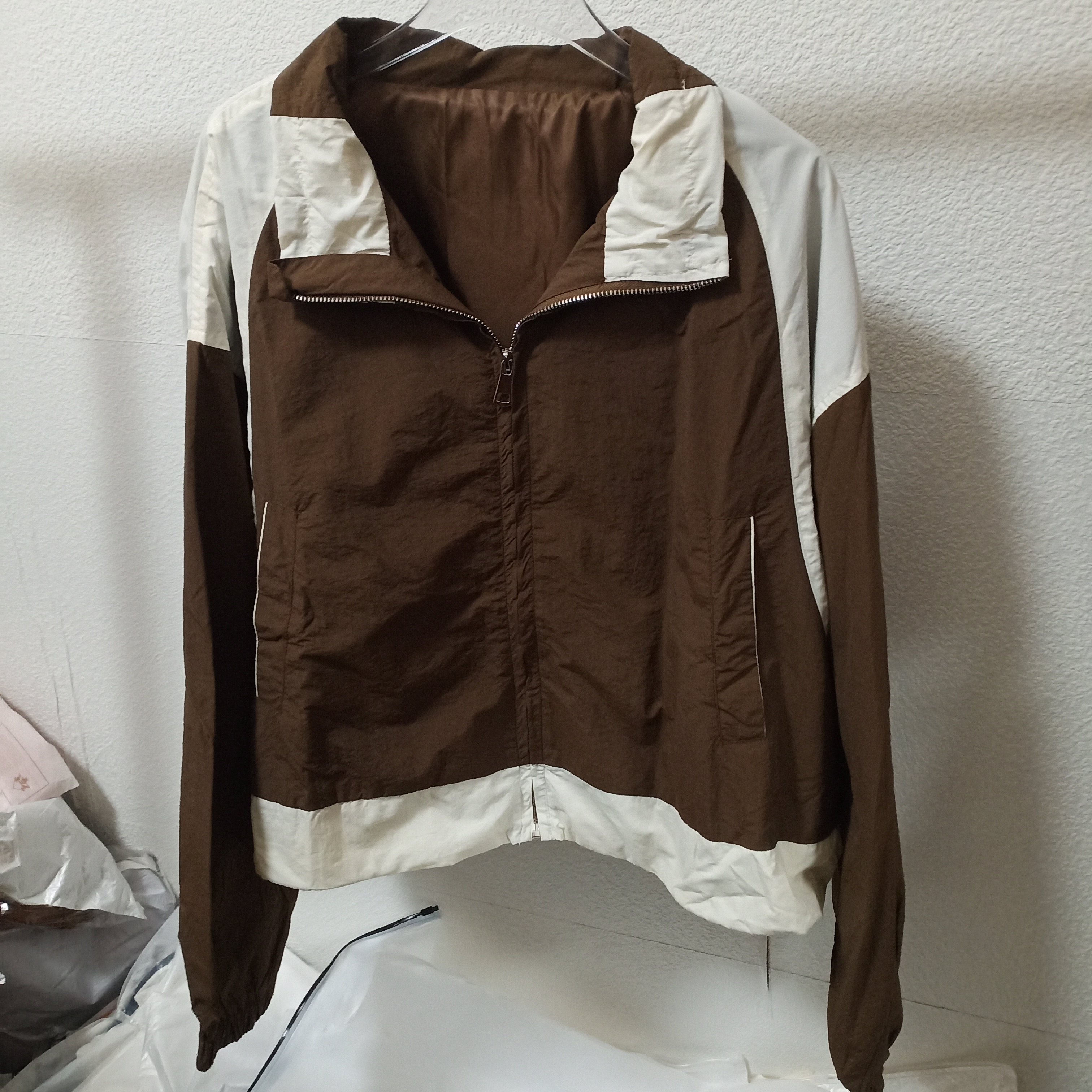 2026春秋季新款洋气撞色宽松休闲薄款外套女百搭抽绳夹克外搭上衣,运动服/休闲服装,运动茄克/外套,淘宝优惠券,粉丝福利购,淘宝优惠卷