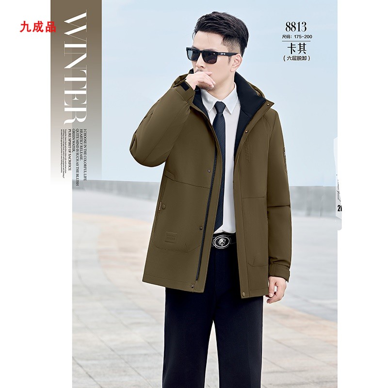 战狼弟衣8813派克服羽绒服九成品