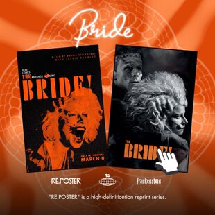The Bride!暗黑新娘 弗兰肯斯坦科学怪人MONDO电影海报有框装饰画