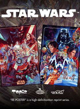 Star Wars星球大战MONDO科幻电影海报有框装饰画版画收藏艺术微喷