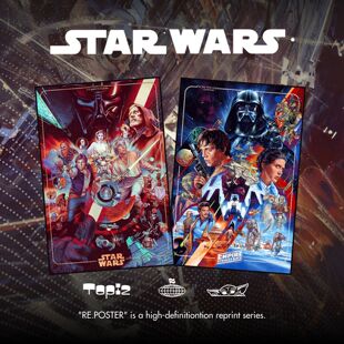 饰画版 画收藏艺术微喷 Wars星球大战MONDO科幻电影海报有框装 Star