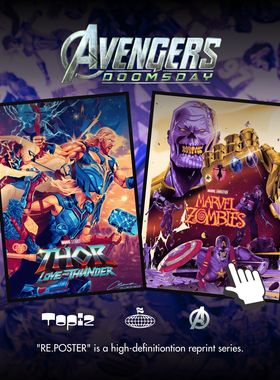 Marvel复仇者联盟钢铁侠美队蜘蛛侠周边装饰画美式收藏级电影海报