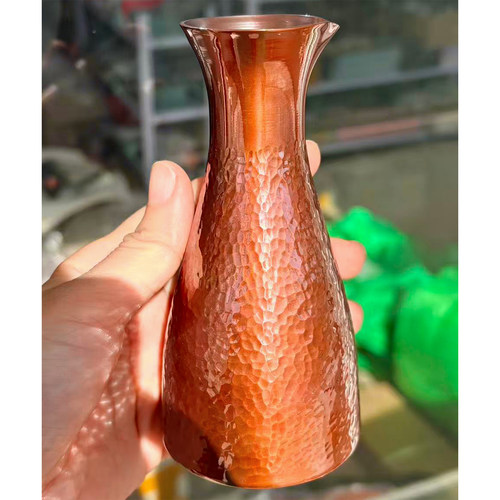 手工锻打紫铜酒壶暖酒具