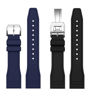 卡特文适配IWC万国飞行员小王子马克十八葡萄牙系列氟橡胶氟表带