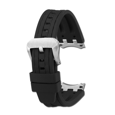 适配西铁城蓝天使适中硅胶表带