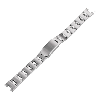 不锈钢表带女款钢带适配卡西欧LTP-1241D-4A系列凹口学生金属表链