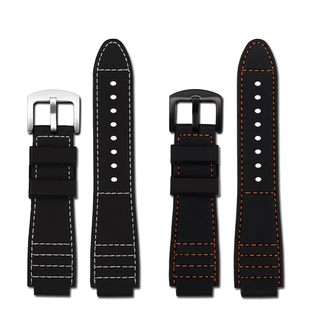 适配卡西欧AE-1200/W218H/SGW-300/400/MRW-200/A158/168硅胶表带
