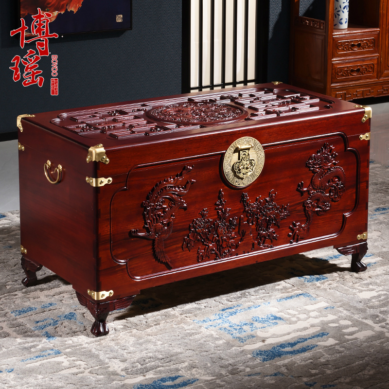 博瑶香樟木箱实木婚嫁陪嫁嫁妆箱