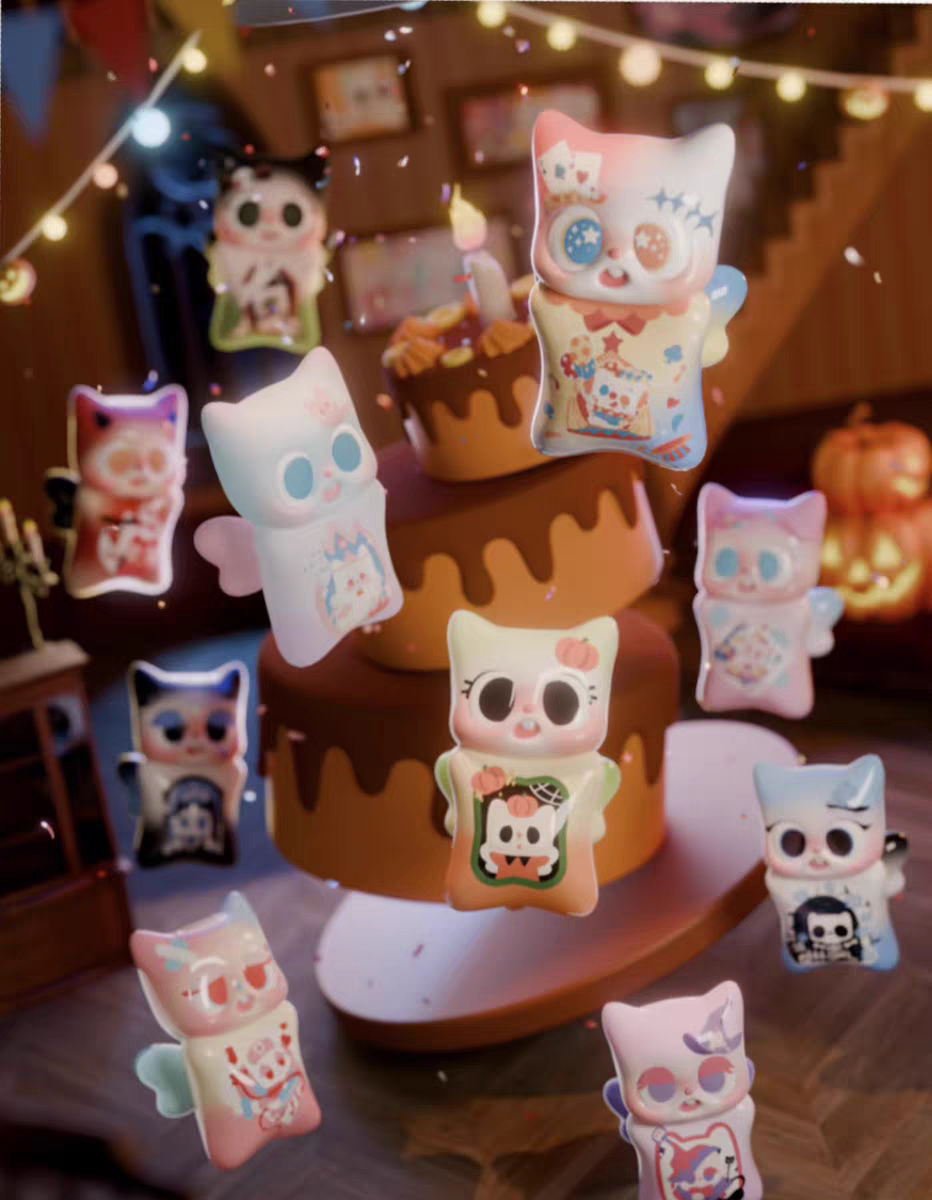 正版pitty记忆定格夜盲盒可爱摆件潮玩公仔手办周边送人生日礼物