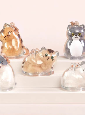 正版Cat&You宠物毛发收集器挂件系列盲盒可爱猫咪公仔挂饰女礼物