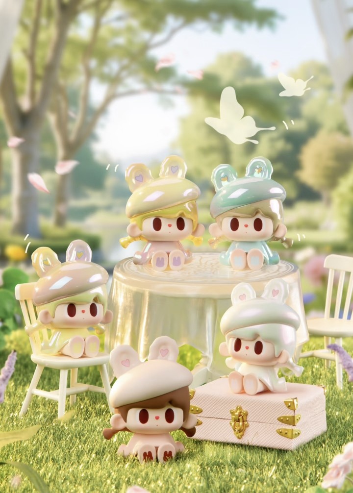 正版兔兔与熊4代一阵微风系列萌粒潮玩盲盒摆件手办礼物潮玩公仔