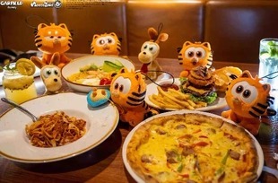 正版加菲猫家族神奇地带系列毛绒盲盒潮玩具可爱公仔玩偶挂件礼物