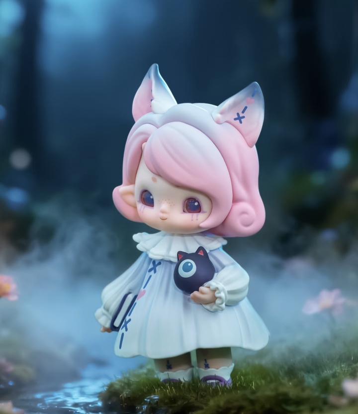 正版impopo-pix隐夜集系列手办盲盒摆件可爱礼物潮流玩具公仔女生