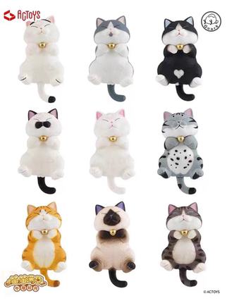正版ACTOYS 猫铃铛盲盒喵喵满袋盒蛋午睡时光摆件二次元公仔手办