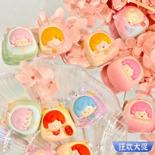 Bunby摇摇小动物系列盲袋盒萌粒手办迷你摆件正版潮玩公仔玩偶礼