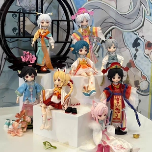 玩乐寻潮nagi兽仔踏风吟系列盲盒公仔BJD可动人偶公仔手办正版礼