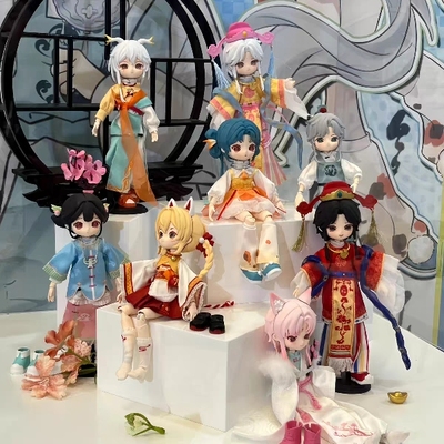 玩乐寻潮nagi兽仔踏风吟系列盲盒公仔BJD可动人偶公仔手办正版礼