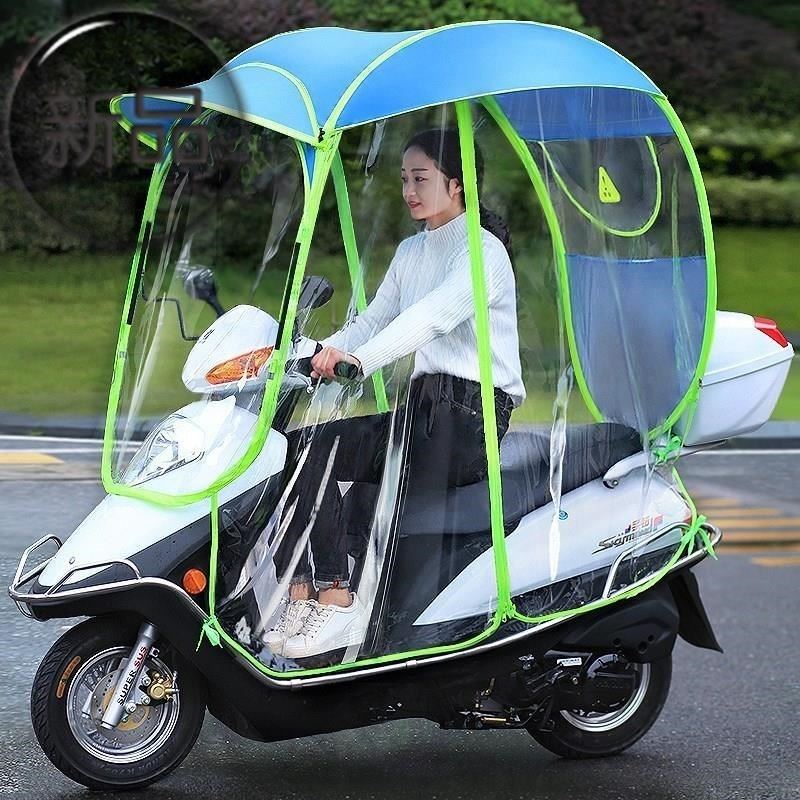 车棚男女女式摩托车雨棚新款加厚防雨超大小号雨棚电驴小巧遮阳