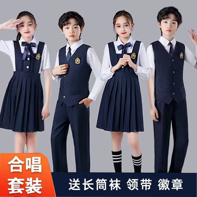 中小学生演出服学院风合唱舒适