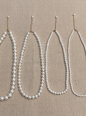 好饰新品施家品质fever博主同款珍珠项链 轻奢法式复古高级感颈链