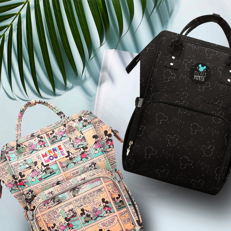 迪士尼妈咪包双肩包多功能大容量手提时尚女婴儿外出背妈妈母婴包