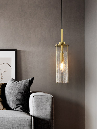 【裂纹釉】轻奢床头吊灯卧室设计师创意客厅背景墙玄关过道灯