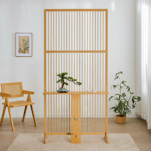 新中式屏风入户正对门玄关隔断客厅家用进门遮挡移动现代简约座屏