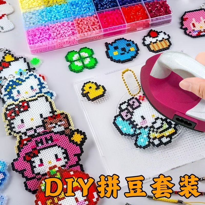 拼拼豆豆手工diy套装3D立体