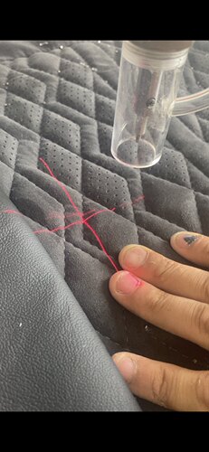 避线打孔现场施工整齐规范