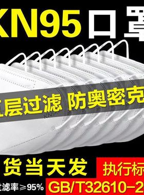 口罩KN95防尘透气易呼吸3d立体一次性kn95防护电焊工矿工专用