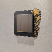 亚克力开关贴装 饰贴遮丑贴纸开关贴开关保护套奶油风插座套