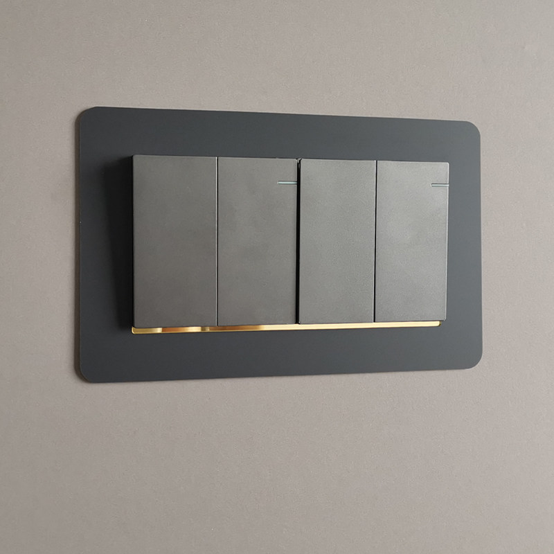 亚克力双联开关贴墙贴保护套开关套开关贴墙贴家用现代简约大包邮