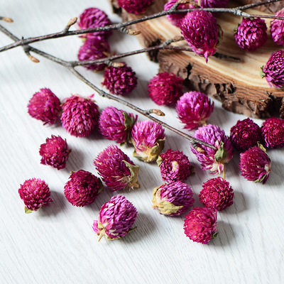 【千日紫】天然植物干花头 千日红创意干花环手作材料 永生花制作