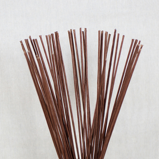 【纸包铁丝杆】diy干花莲蓬松果假花拼接花铁丝花杆 咖啡色铁丝杆