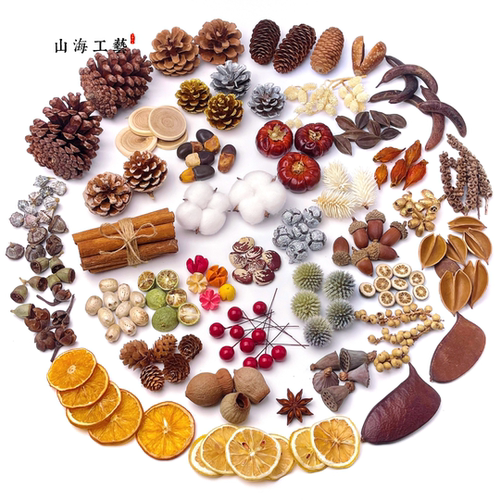 圣诞树环创涂鸦教学松果天然干花