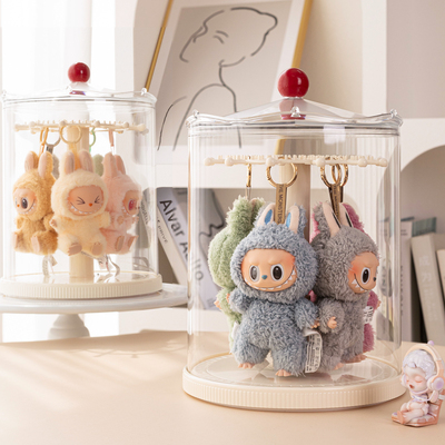挂件展示桶透明旋转盲盒手办收纳