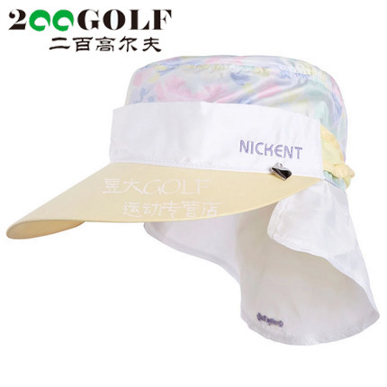 高尔夫球帽 NICKENT 印花女士球帽 尼肯特  女士大檐帽 遮阳帽